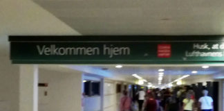 デンマークへ、ヨーロッパで乗り継いできた時の到着は?