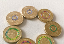 見つけて嬉しい!色付きの2ドルの記念硬貨@オーストラリア